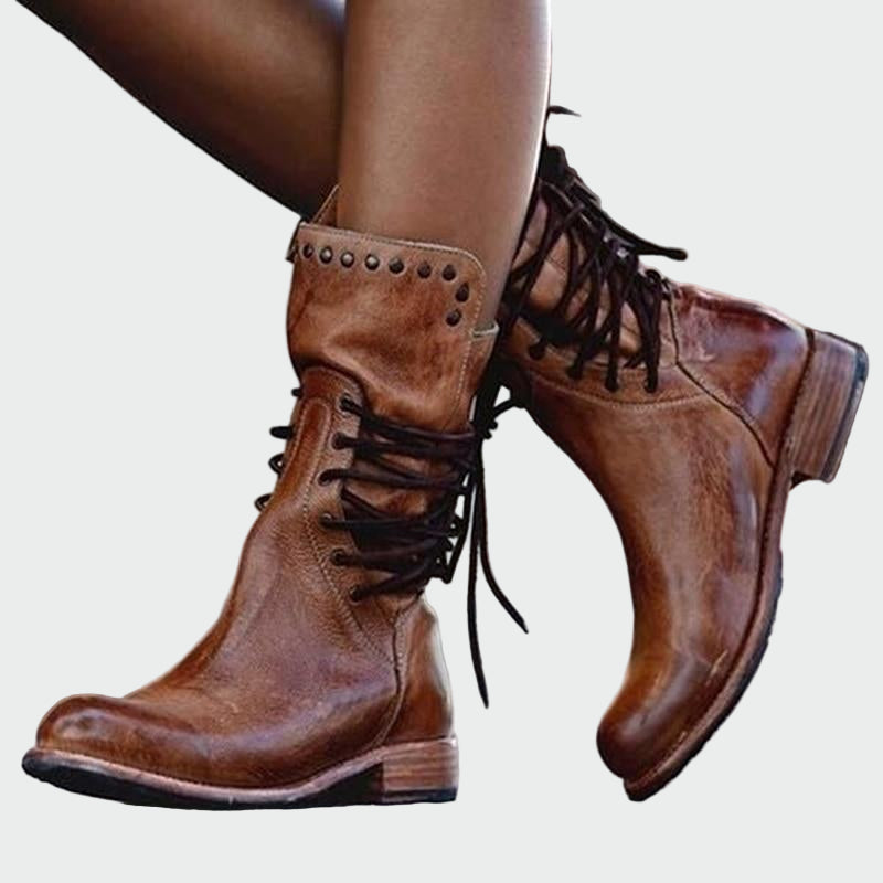 Riley - Lace-Up Ankle Boots