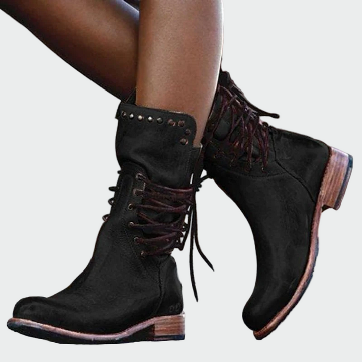 Riley - Lace-Up Ankle Boots