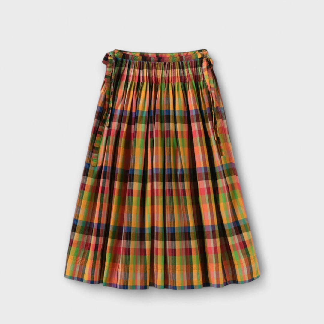 Emilia - Striped Pleated Skirt
