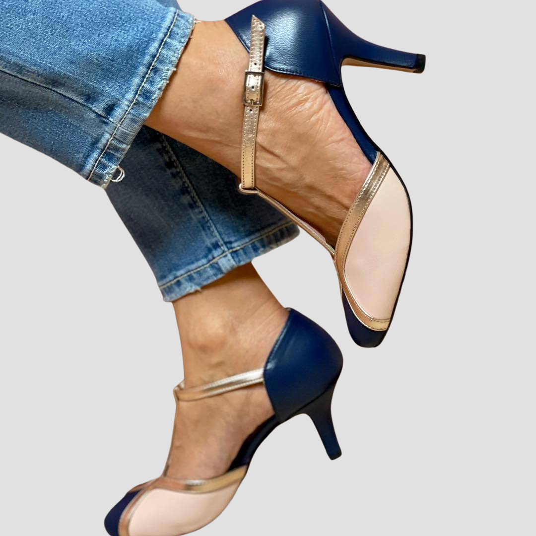 Fina – Elegant T-Strap Heels