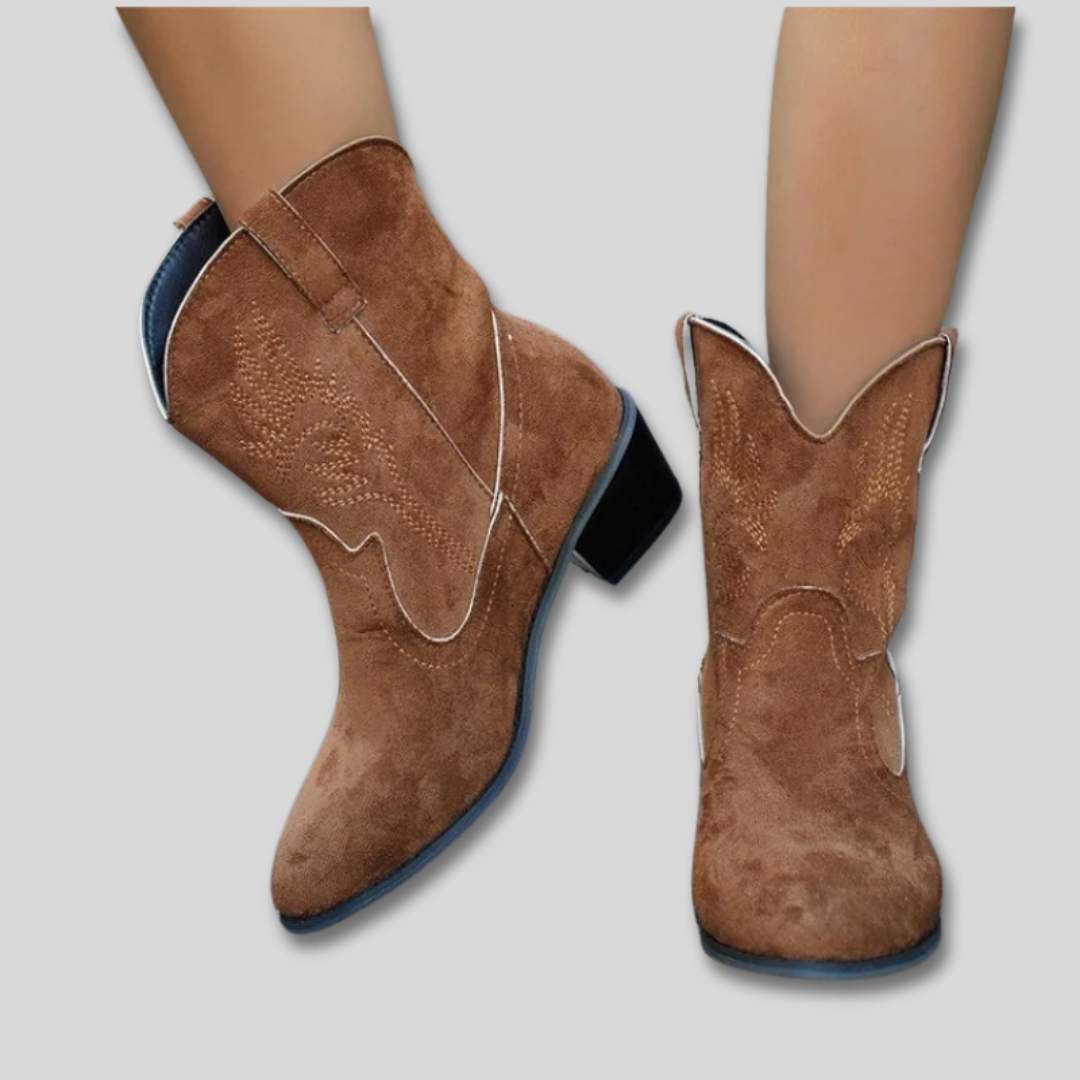 Zephira - Embroidered Cowboy Boots