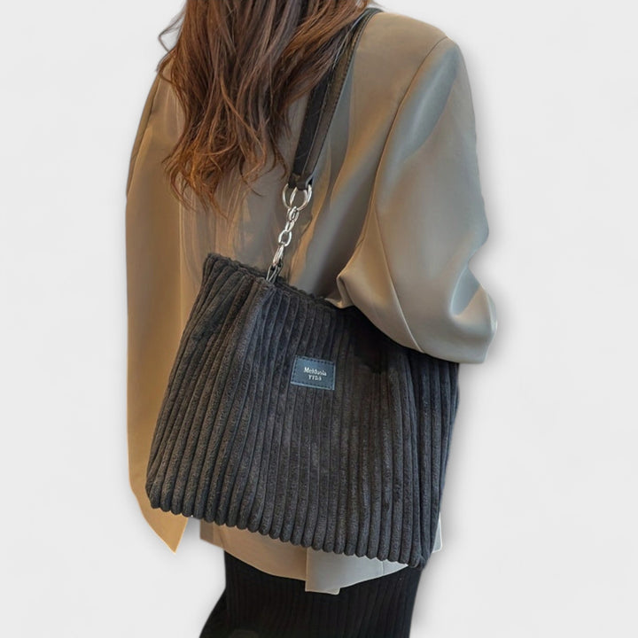 Aurora - Soft Cord Shoulder Bag