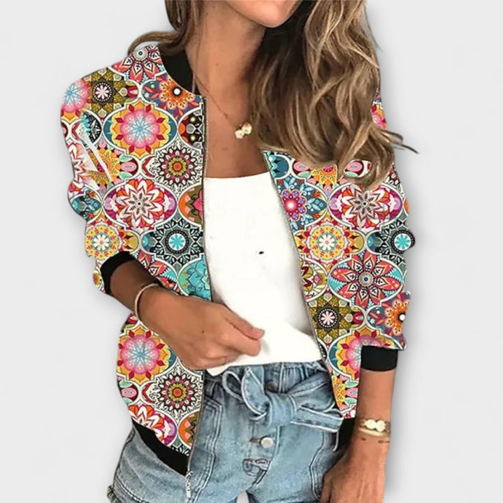 Linde - Printed Zipper Jacket