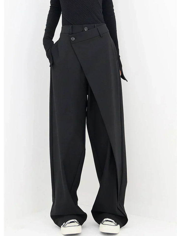 Leja - Layered Button Pants