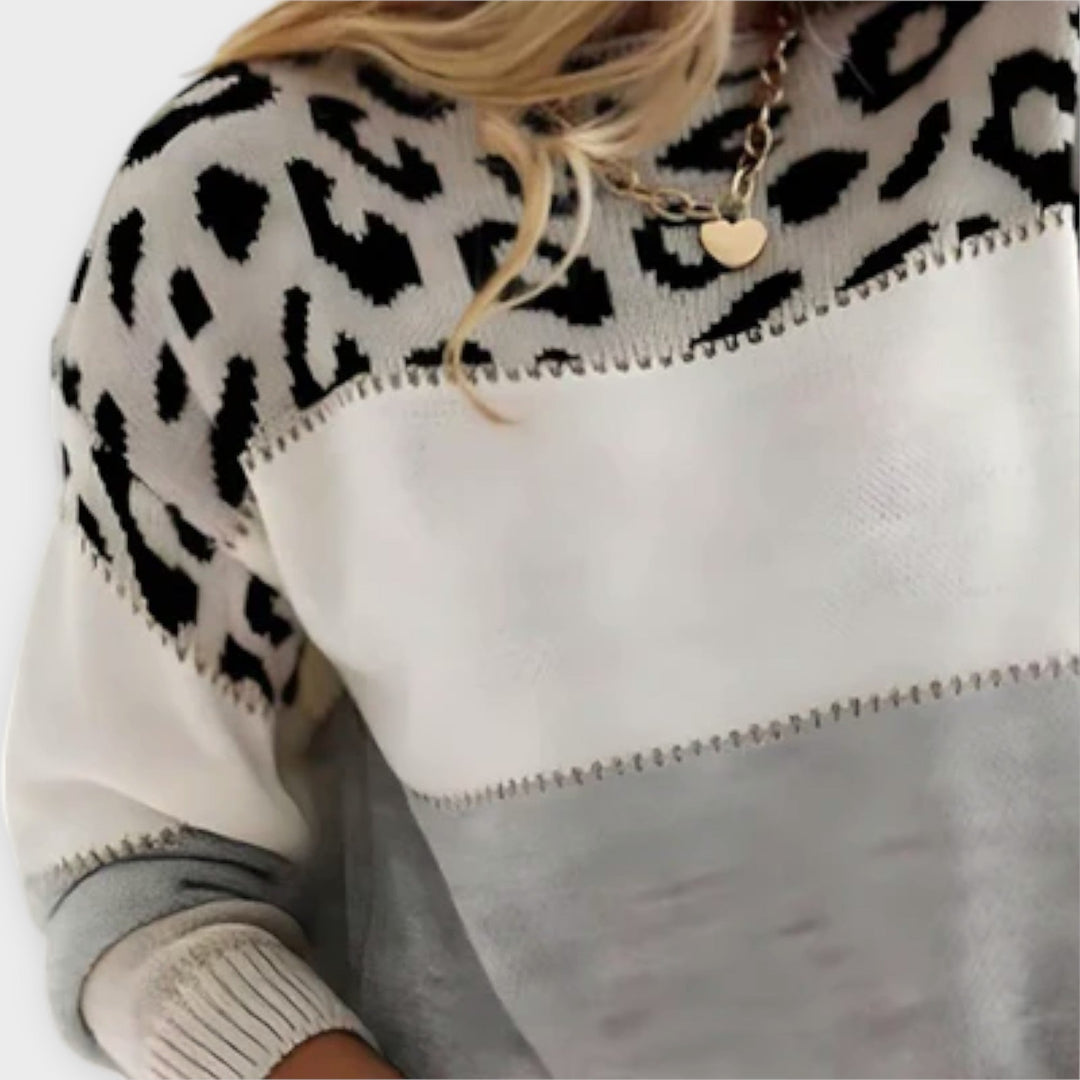 Aurora - Casual Leopard Sweater