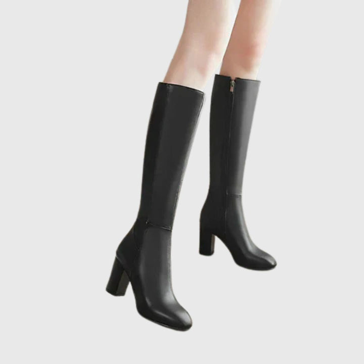 Claire - Knee-High Heeled Boots