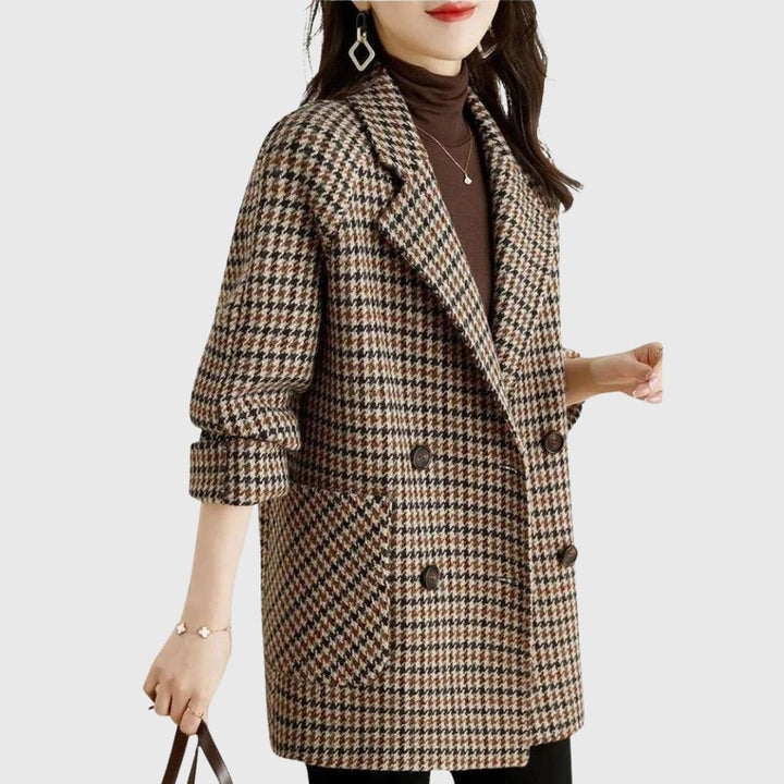 Mia - Vintage Checked Coat