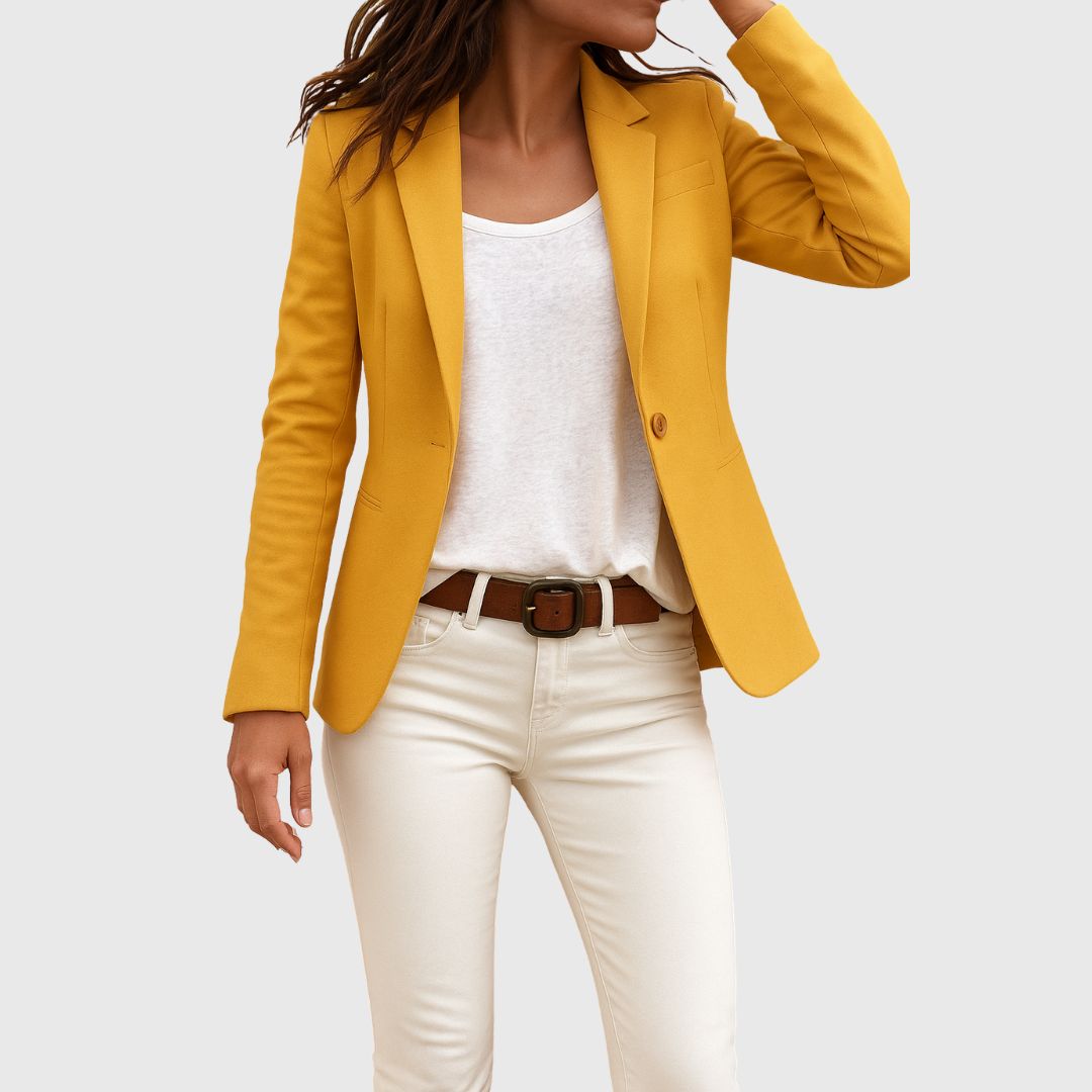 Ava - Single Button Fitted Blazer