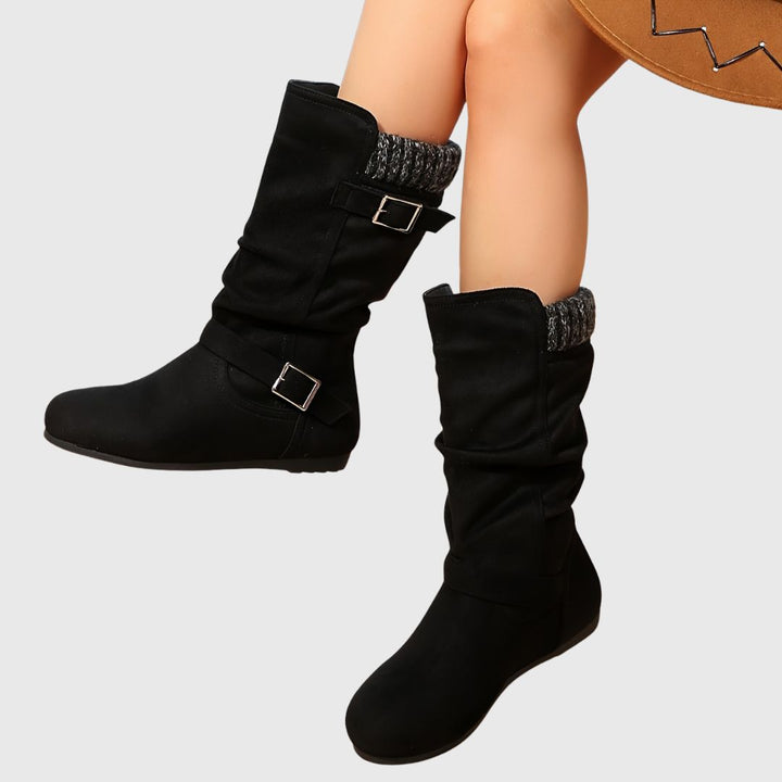 Olia - Elegant Calf Boots