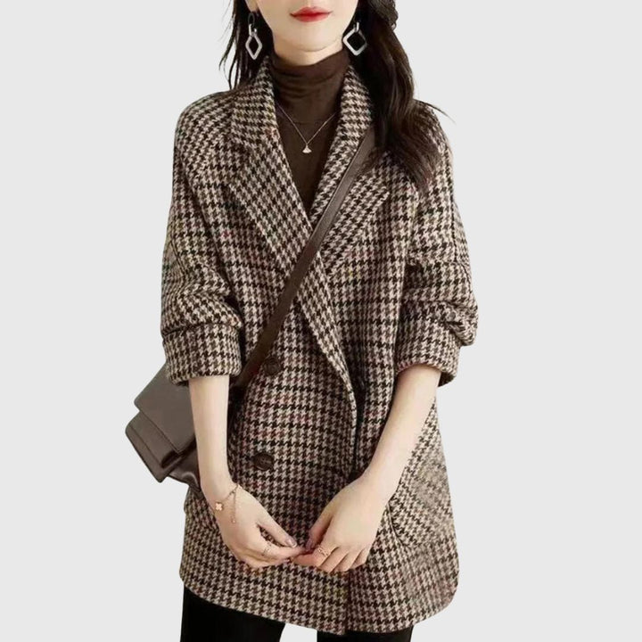 Mia - Vintage Checked Coat