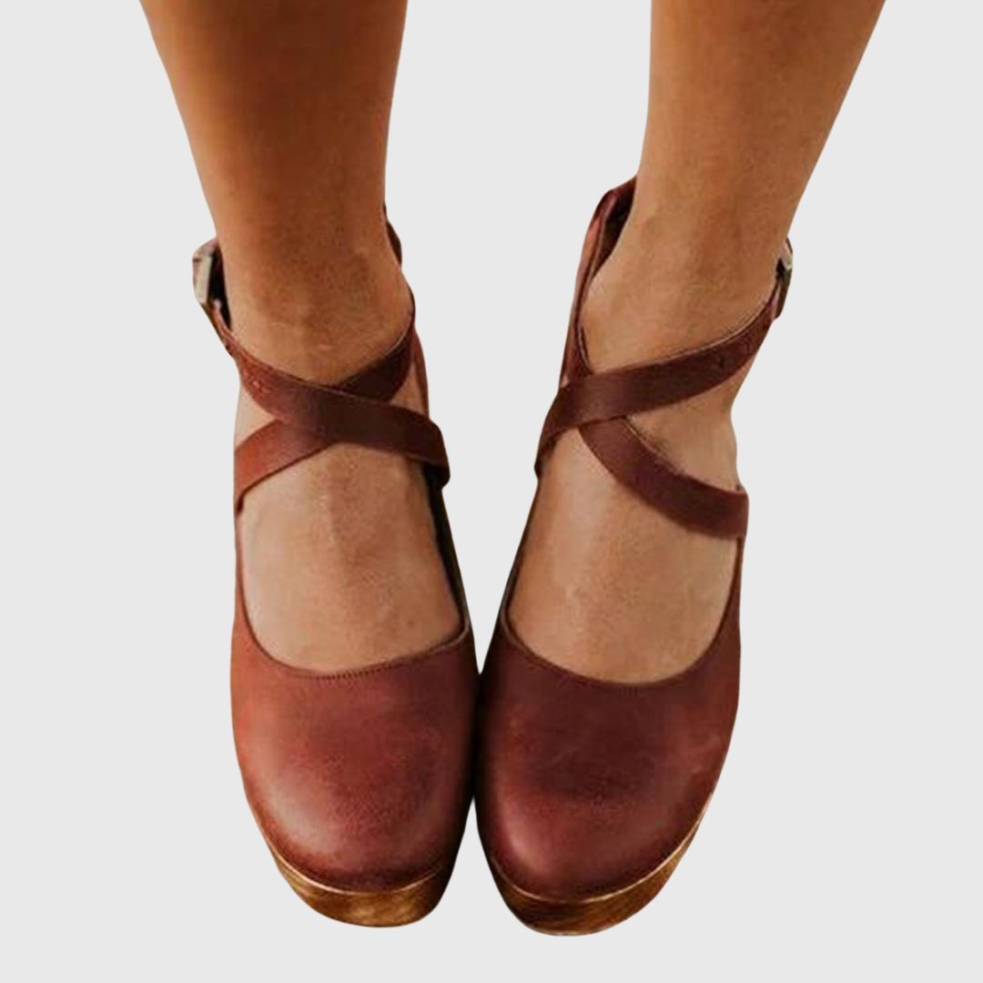 Ruby - Cross Strap Heels