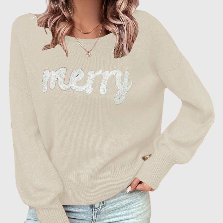 Violet - Cozy Round Neck Sweater