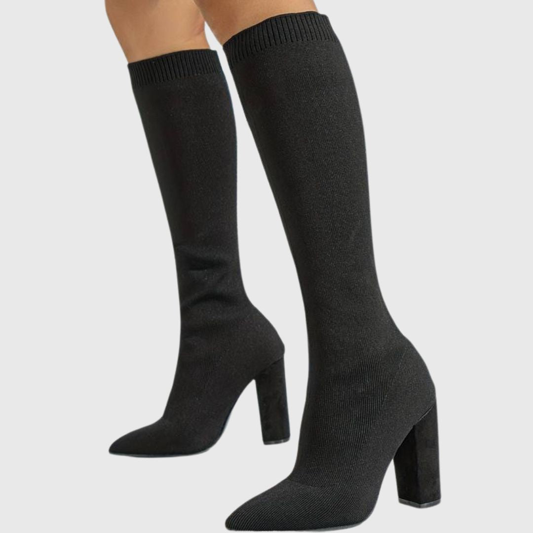 Addison - Knitted Sock Boots