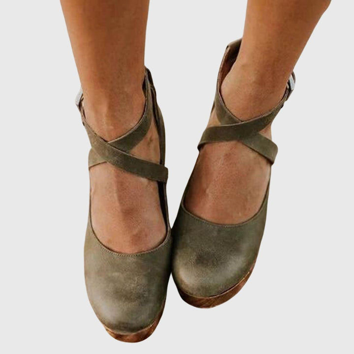 Ruby - Cross Strap Heels