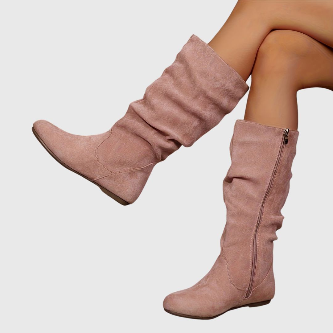 Zaniyah - Pleated Ankle Boots