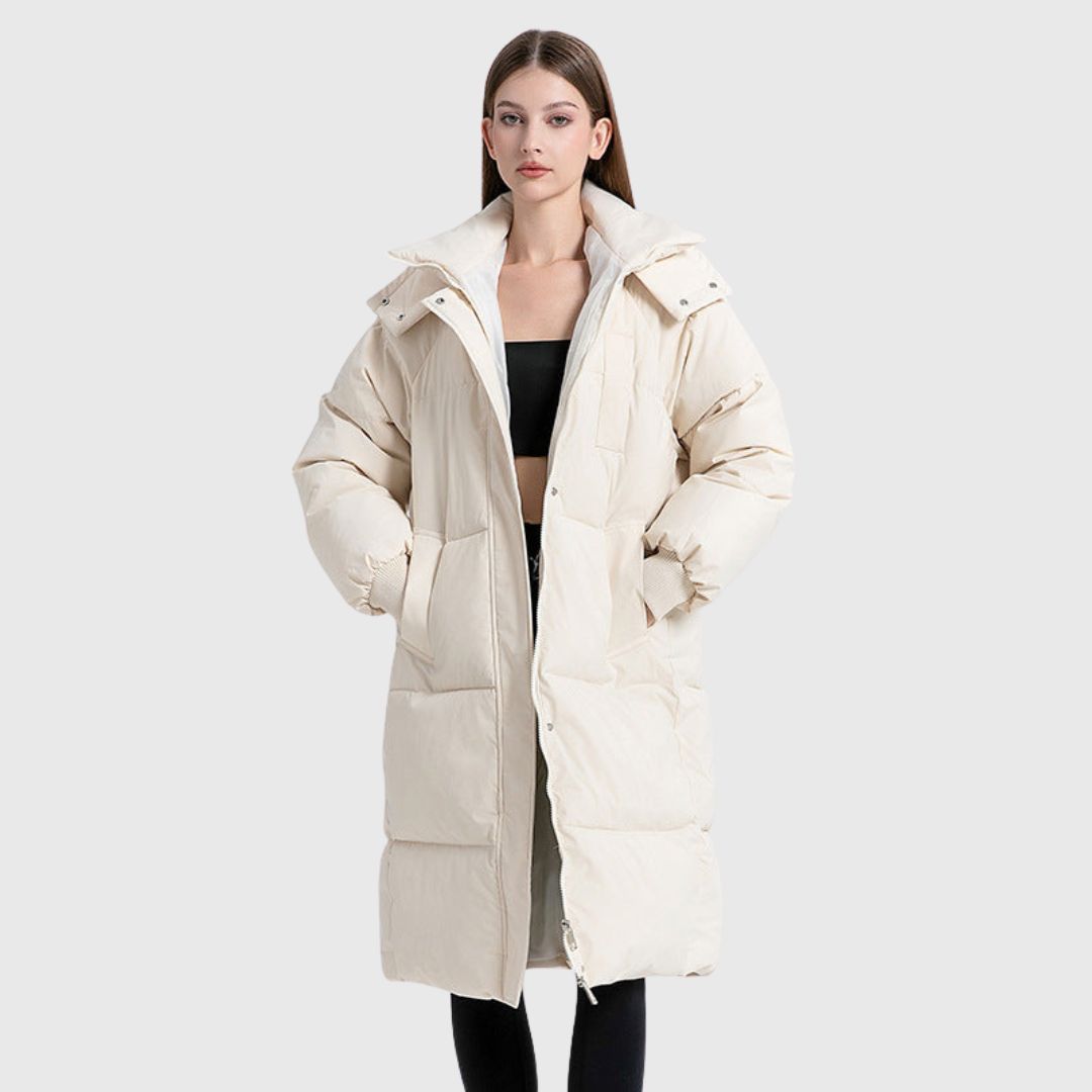 GIGATY - Hooded Long Puffer Coat