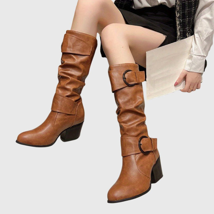 Nuvéa - Chunky Belted Boots