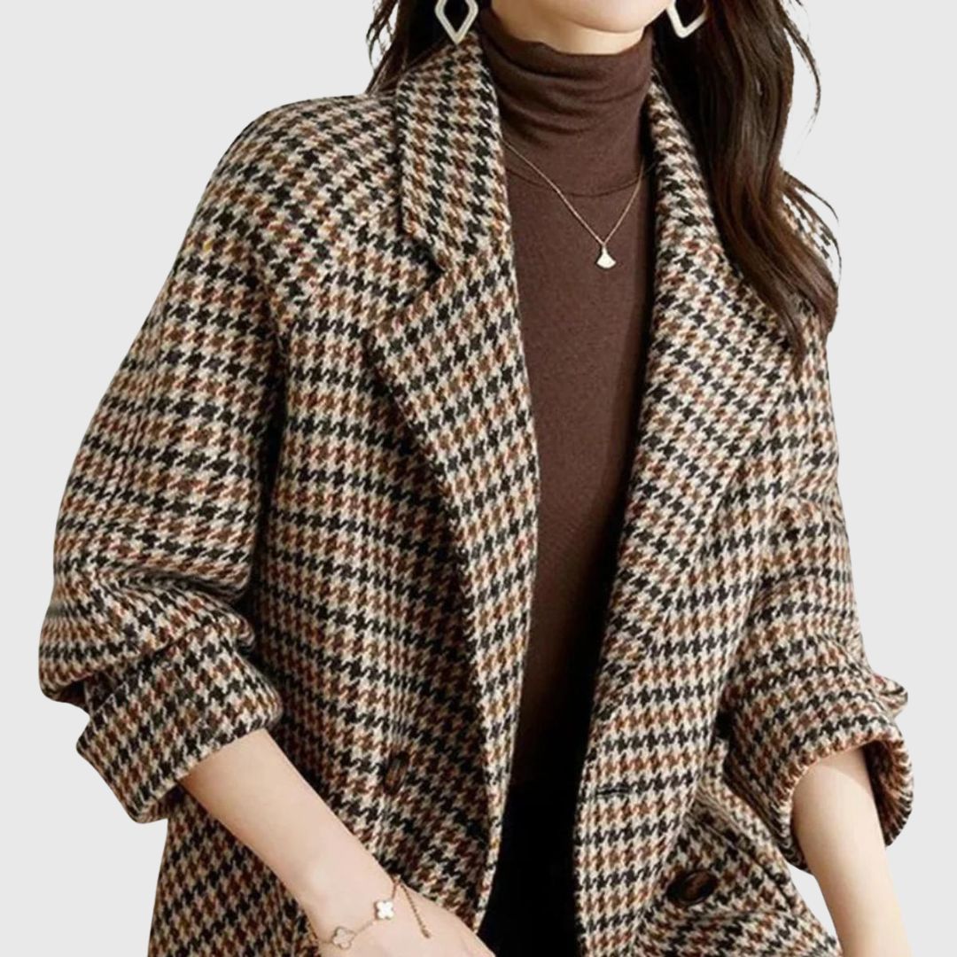 Mia - Vintage Checked Coat