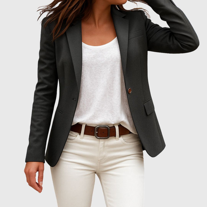 Ava - Single Button Fitted Blazer
