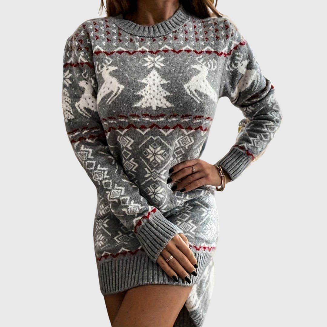 Karren - Christmas Sweater Dress