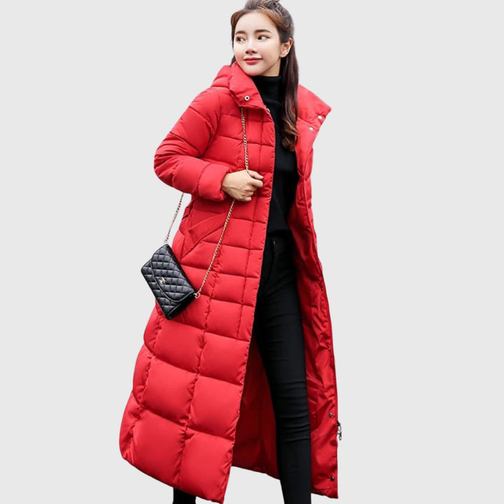 Grace - Belted Long Puffer Coat