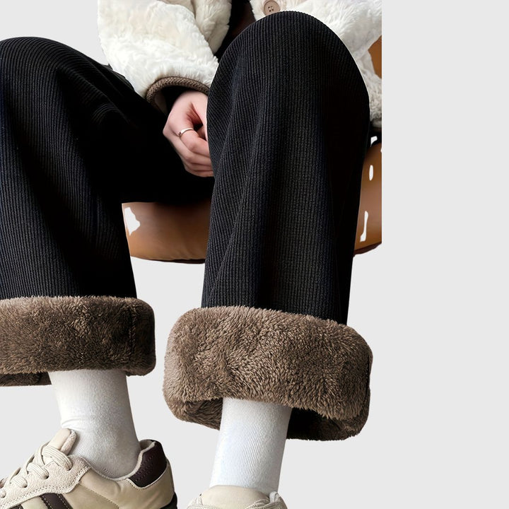 Aluna - Warm Wide-Leg Pants