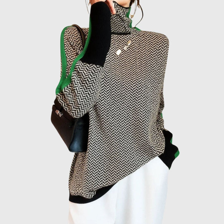 Martina - High Collar Pullover