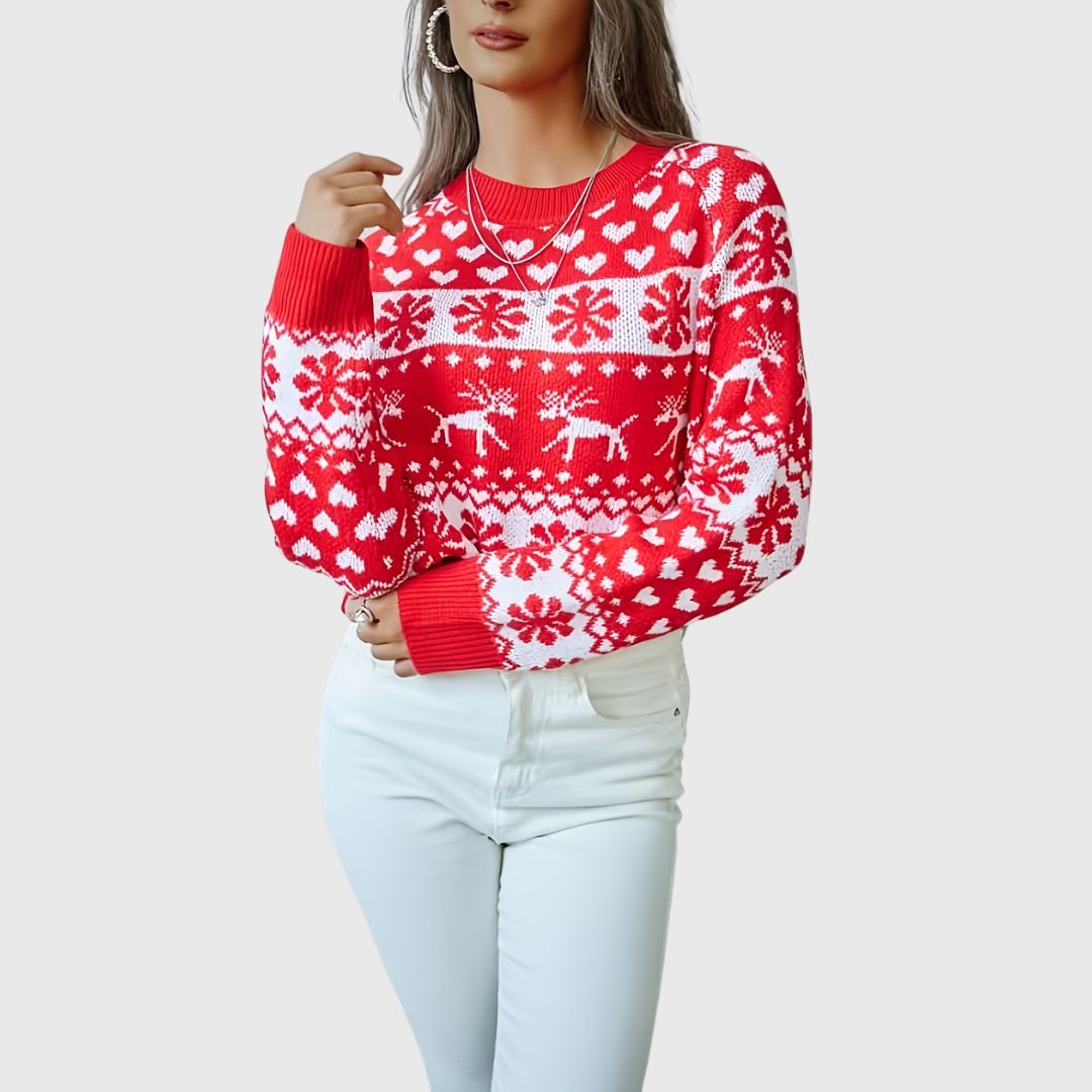 Karrie - Christmas Snowflake Sweater