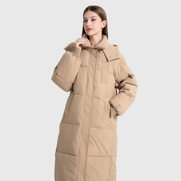 GIGATY - Hooded Long Puffer Coat