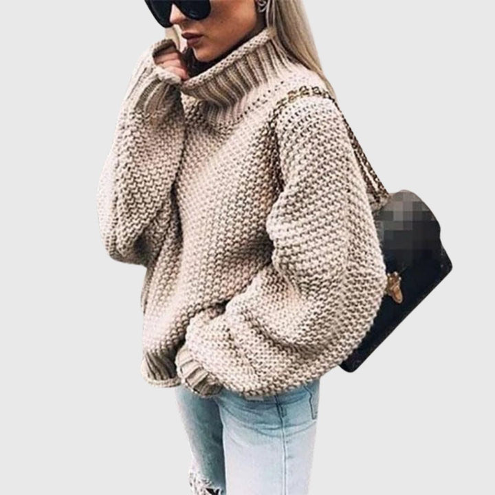 Chunky Knit Turtleneck Sweater