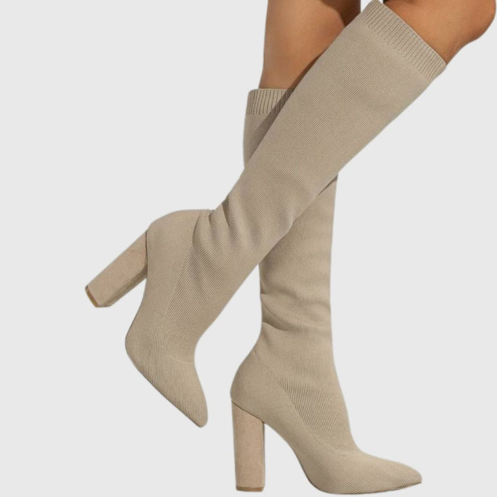 Addison - Knitted Sock Boots
