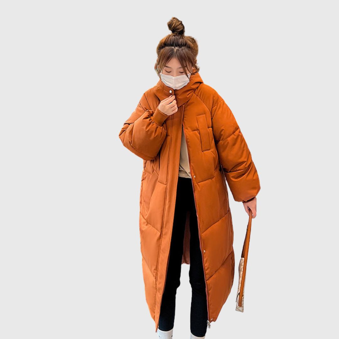 GIGATY - Hooded Long Puffer Coat