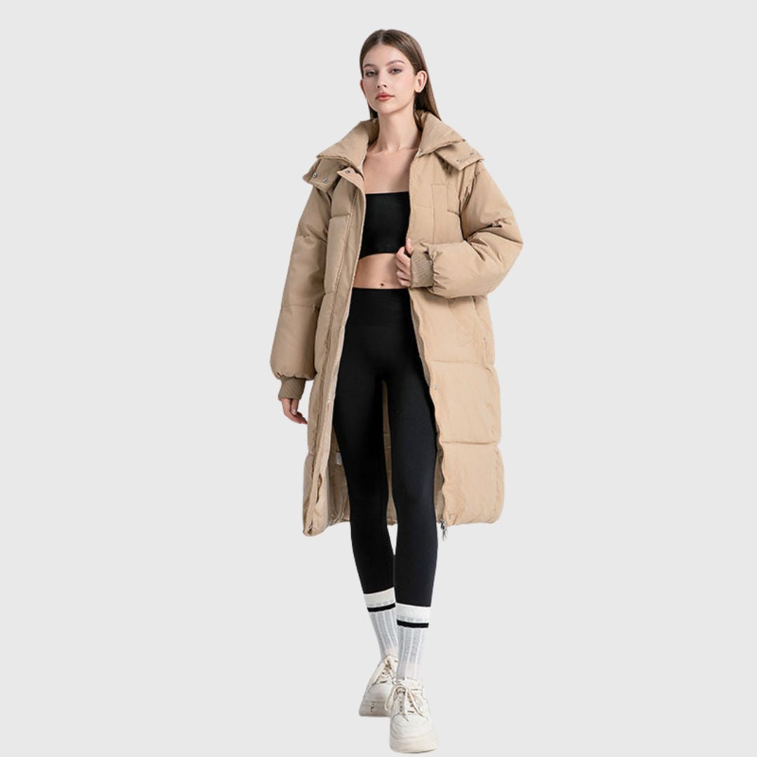 GIGATY - Hooded Long Puffer Coat