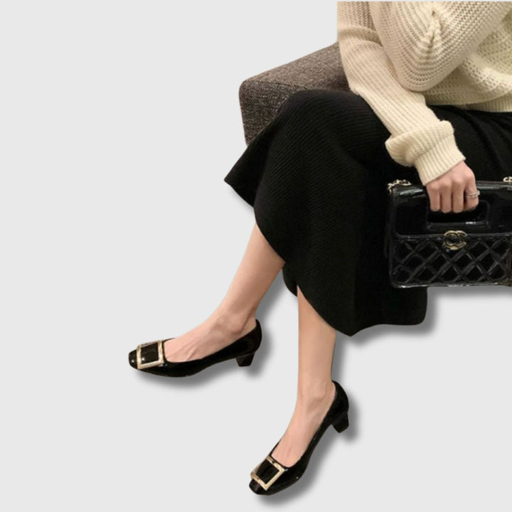 Teona - Square Toe Heels