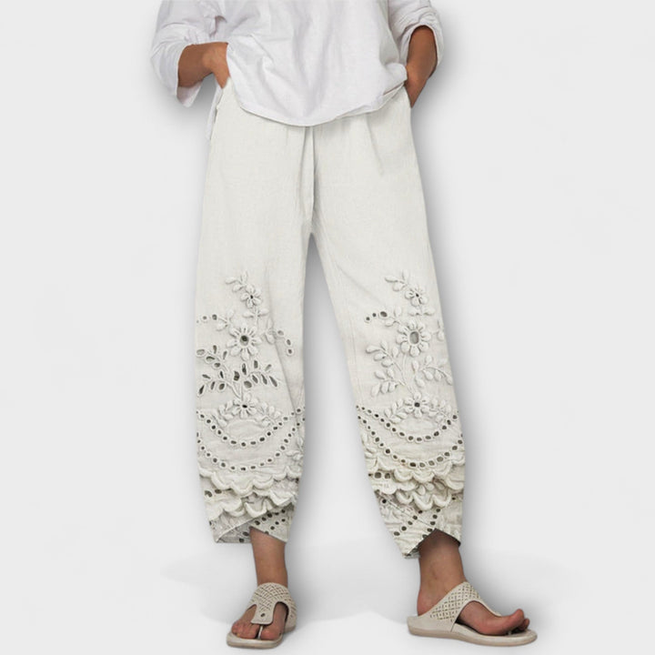 Chloe – Printed Lace Pants