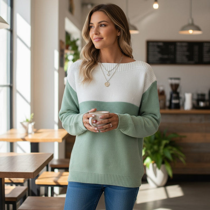 Aurora - Elegant Patchwork Sweater