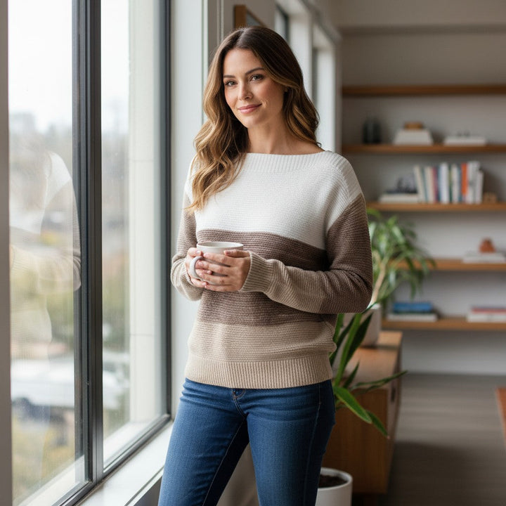 Aurora - Elegant Patchwork Sweater